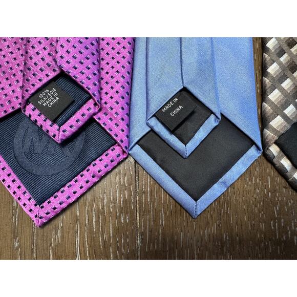 Lot x 5 Designer Ties Michael Kors Kenneth Cole Polo Ralph Lauren - Picture 4 of 5